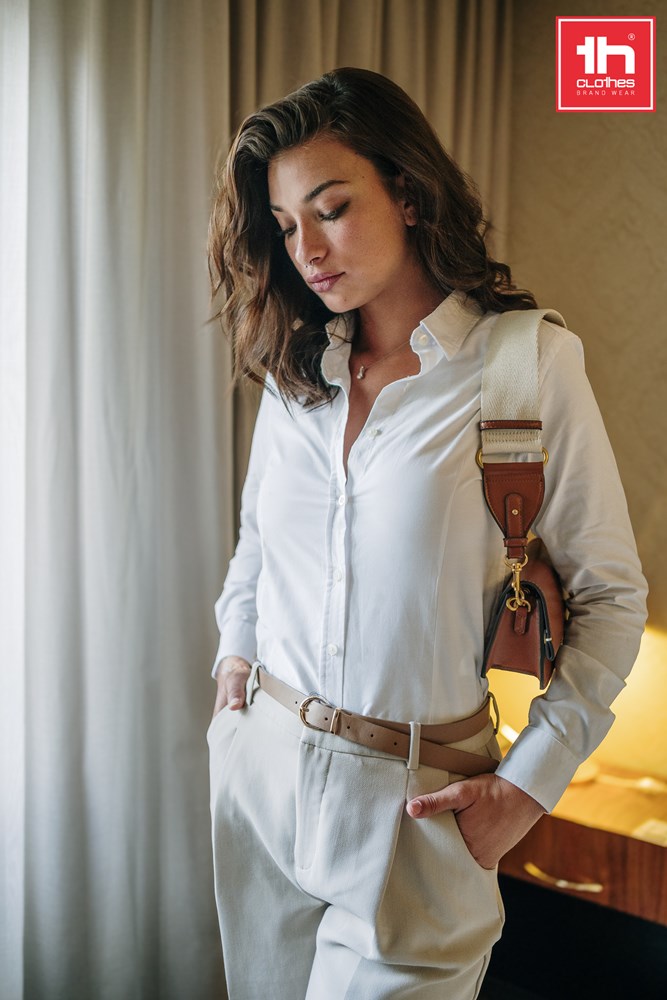 Womens long sleeve oxford shirt Tokyo women