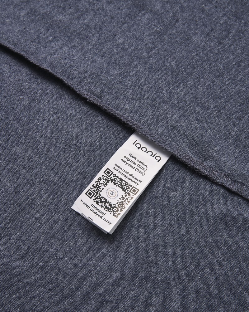 IQONIQ Manuel gerecycled katoen t-shirt ongeverfd