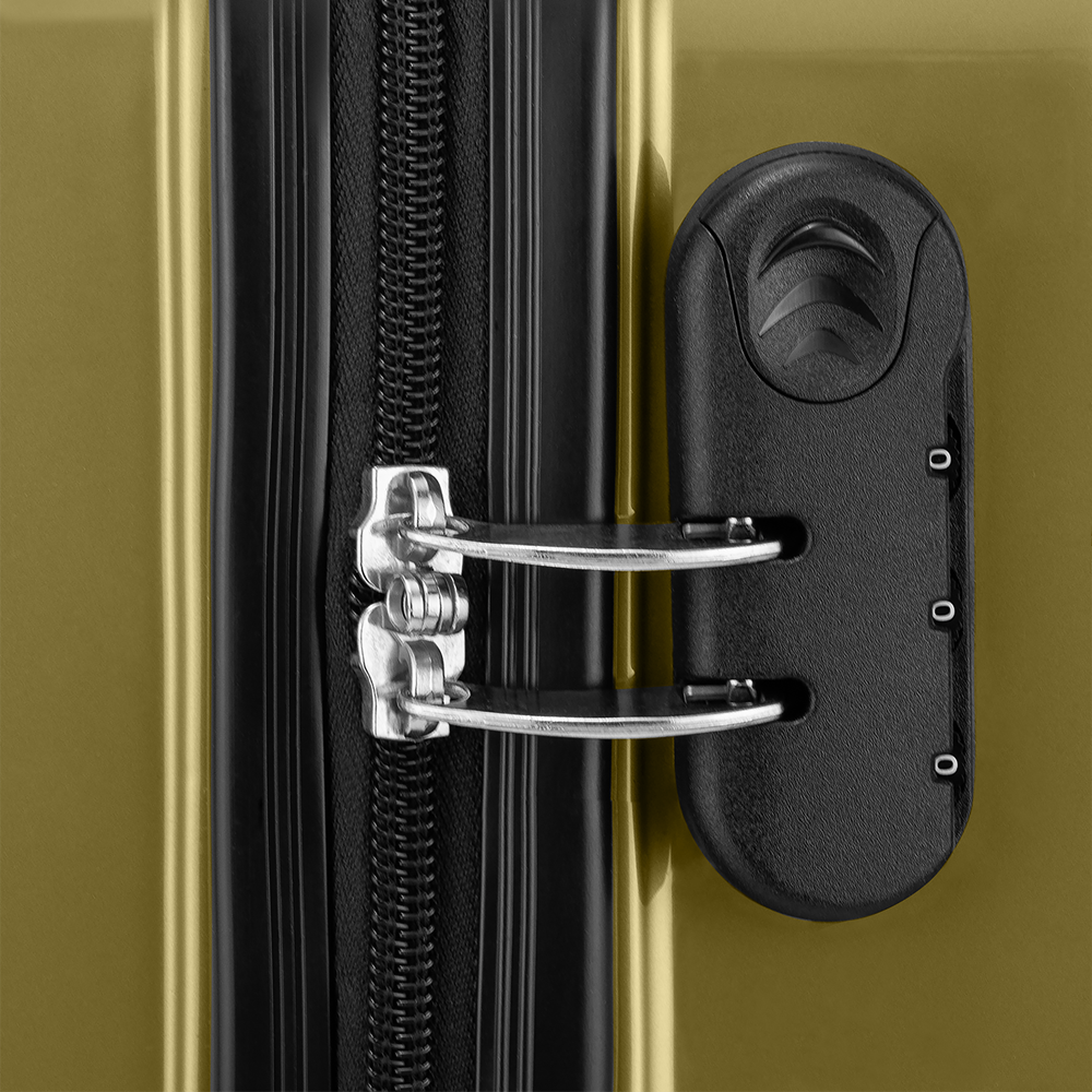 STICKERCASE® 20" Handbagage gold - met gepersonaliseerde sticker en/of individuele namen