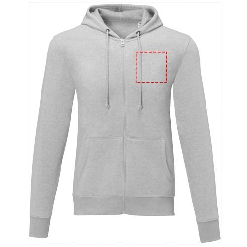 Theron heren hoodie met ritssluiting 