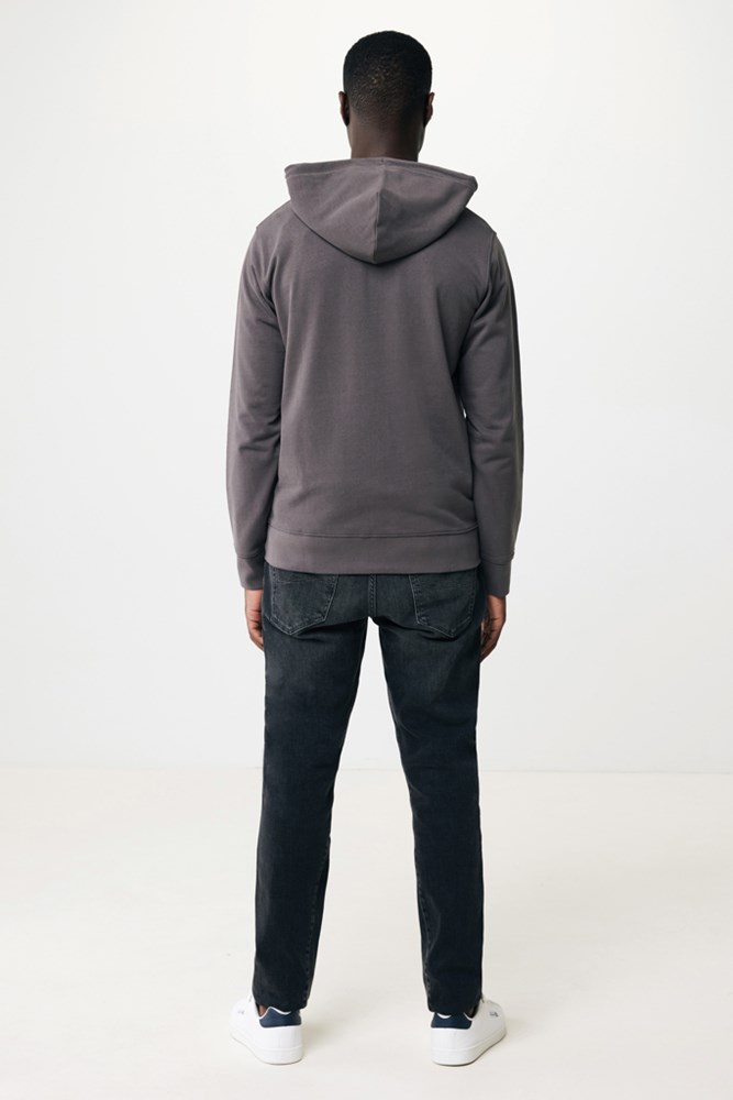 Iqoniq Abisko gerecycled katoen hoodie met rits