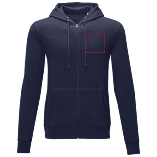 Theron heren hoodie met ritssluiting 