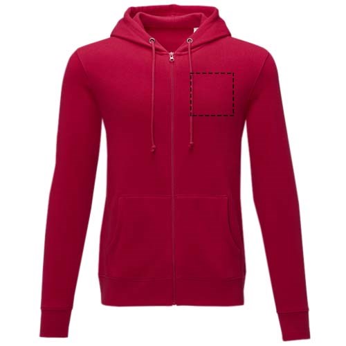 Theron heren hoodie met ritssluiting 