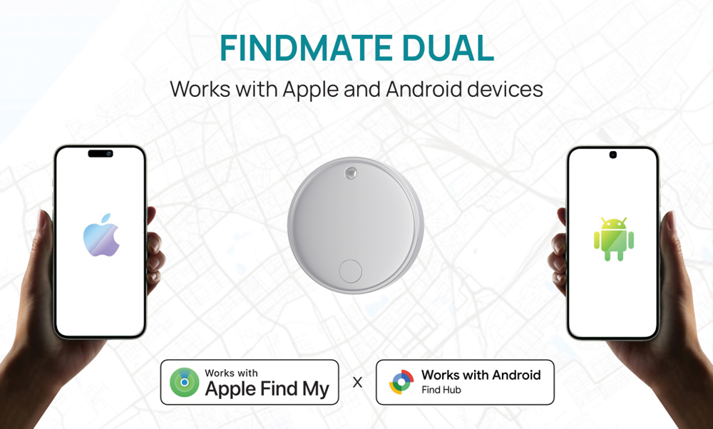 Findmate Dual RCS gerecycled plastic item finder IPX5