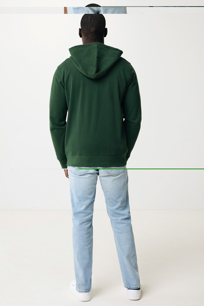 Iqoniq Abisko gerecycled katoen hoodie met rits