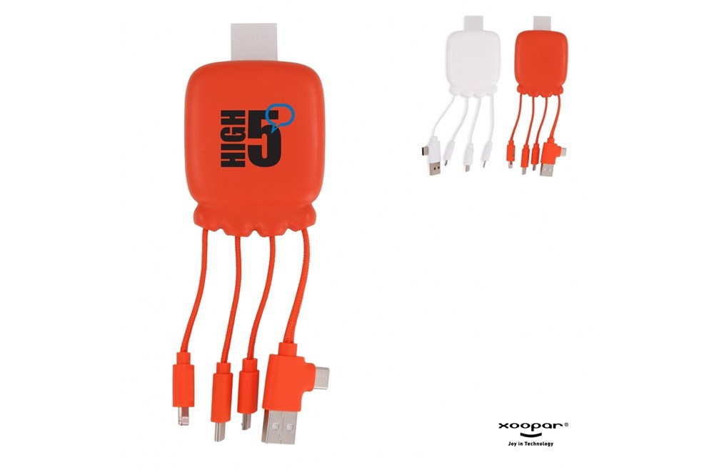 3192 | Xoopar Octopus Gamma 2 Bio Charging cable with 3.000mAh Powerbank
