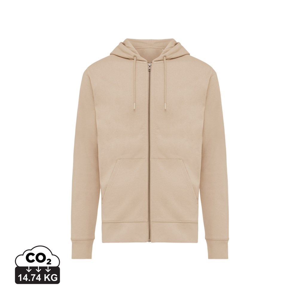 Iqoniq Abisko gerecycled katoen hoodie met rits