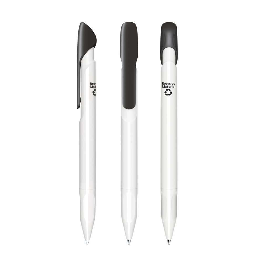 senator® Evoxx Polished Recycled LC balpen - Wit/Zwart