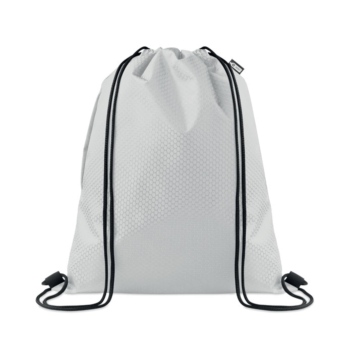 DAYKIT - 420D RPET trekkoordtas - Wit