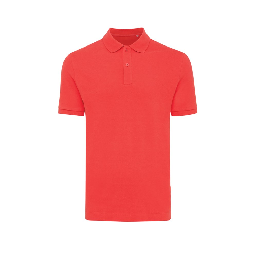 IQONIQ Yosemite gerecycled katoen pique polo - luscious red (± PMS 17-1663TCX)