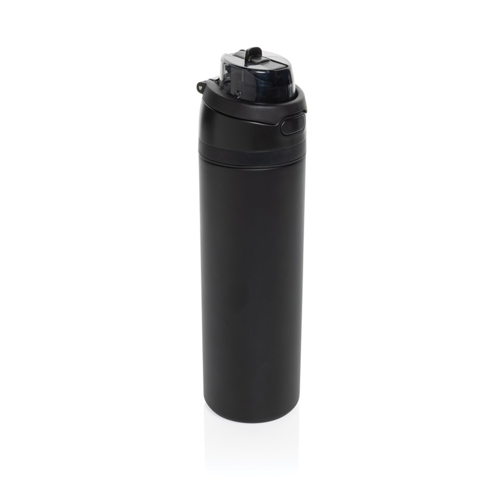 Omni Sip RCS Recycled RVS waterfles 720ML - zwart (± PMS Black)