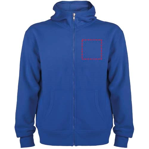 Montblanc 280 g/m² unisex hoodie met volledige rits