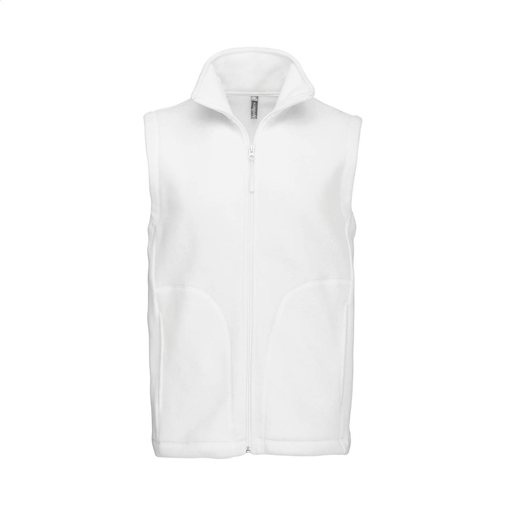 KA913 - fleece bodywarmer vest - Wit