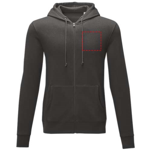 Theron heren hoodie met ritssluiting 