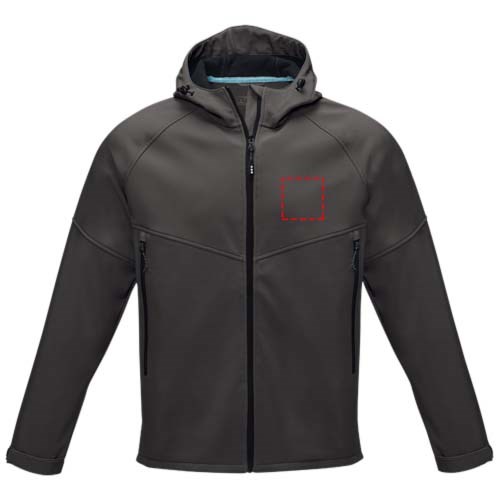 Coltan heren GRS-gerecycled softshell jack