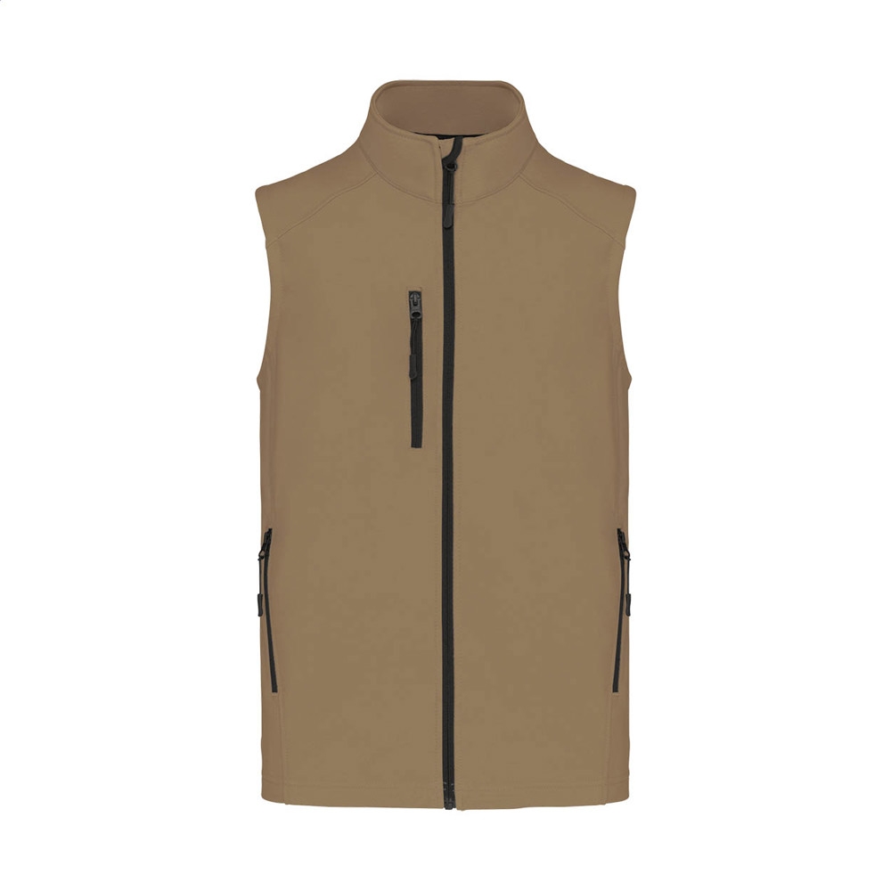 KA403 - 3-laags softshell bodywarmer vest - bruin