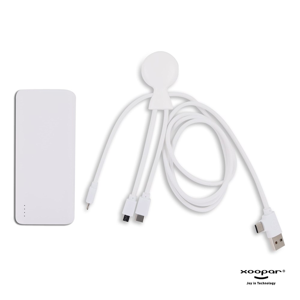 3199 | Xoopar Mr. Bio Powerbank and Cable pack 7000mAh