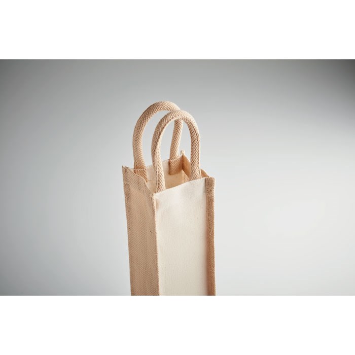 CAMPO DI VINO - Jute wijntas voor 1 fles