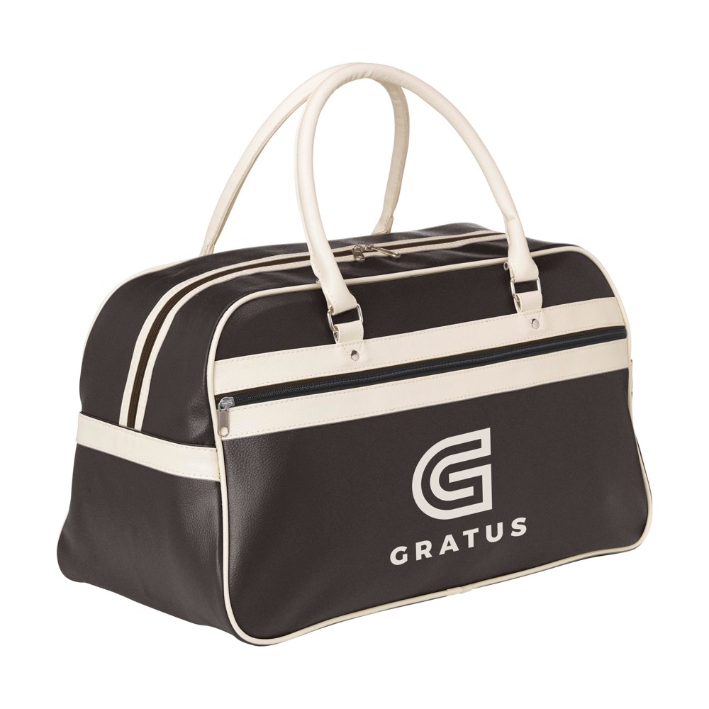 RetroSport sporttas - bruin/beige