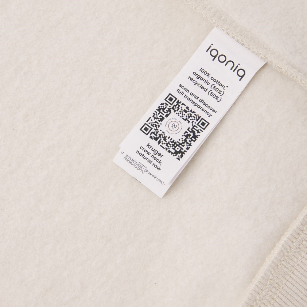 Iqoniq Kruger gerecycled katoen relaxed sweater