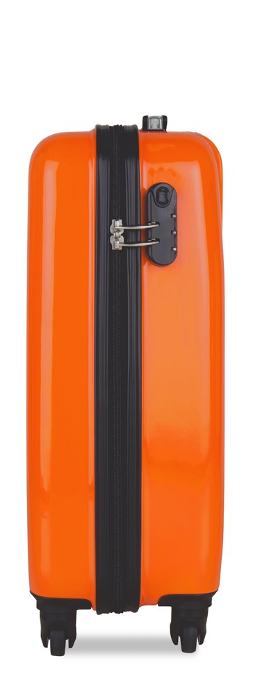 Handbagagekoffer (55 cm) orange (PMS 021C) - met gepersonaliseerde sticker en individuele namen