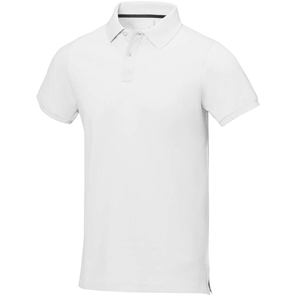 Calgary 200 g/m² herenpolo met korte mouwen - Wit