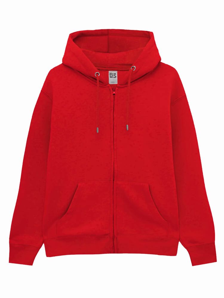 BS Berry Zipp Sweater - Rood (PMS 186c)