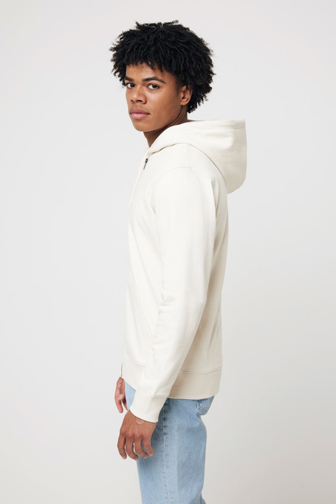 Iqoniq Abisko gerecycled katoen hoodie met rits