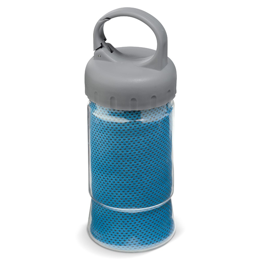 Fitness handdoek 30x90 cm - blauw