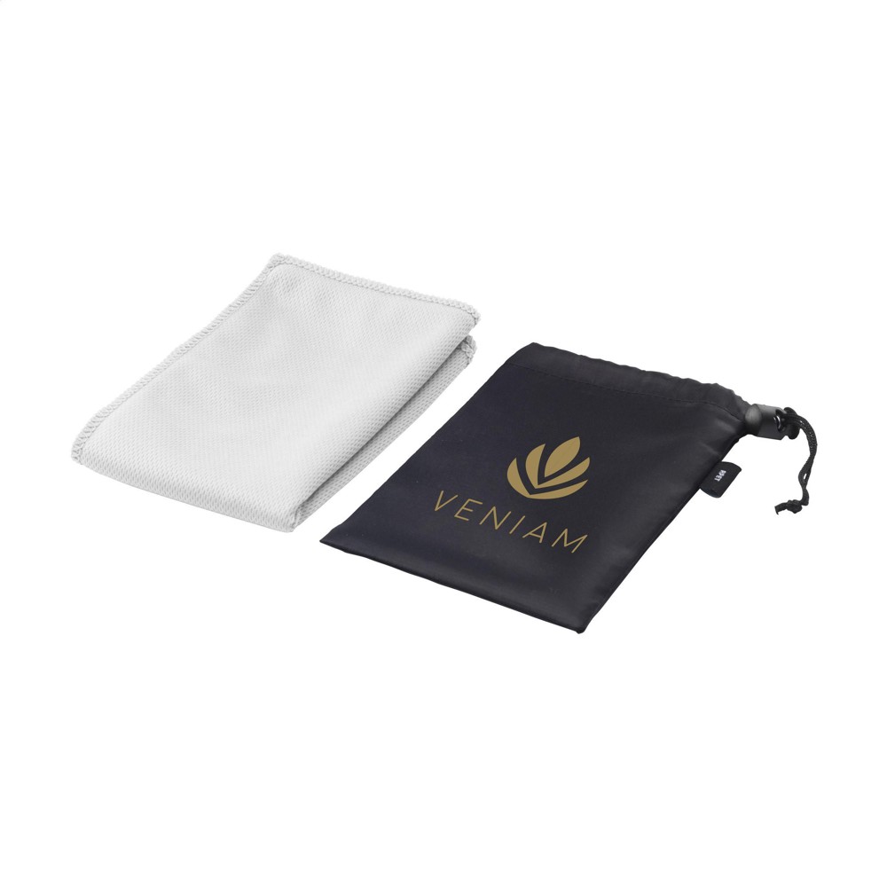 CoolDown GRS RPET koelhanddoek - wit (± PMS White)