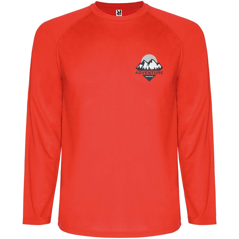 Montecarlo 150 g/m² heren sport t-shirt met lange mouwen