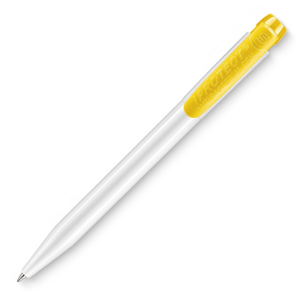 Balpen IProtect hardcolour - Wit / Geel