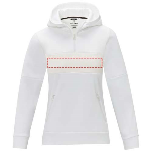 Sayan anorak dames sweater met halve rits en capuchon