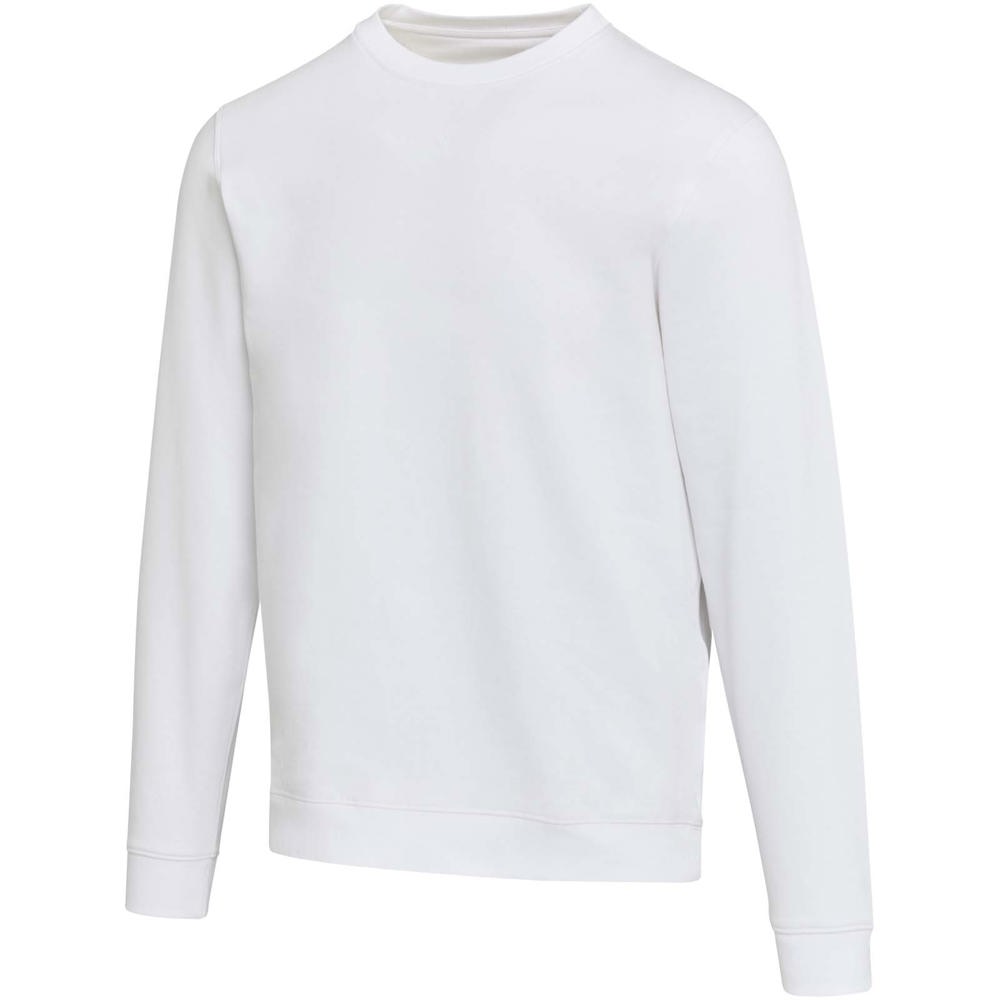 Jasper 280 g/m² unisex OCS gecertificeerde organische gerecyclede trui met ronde hals - Wit