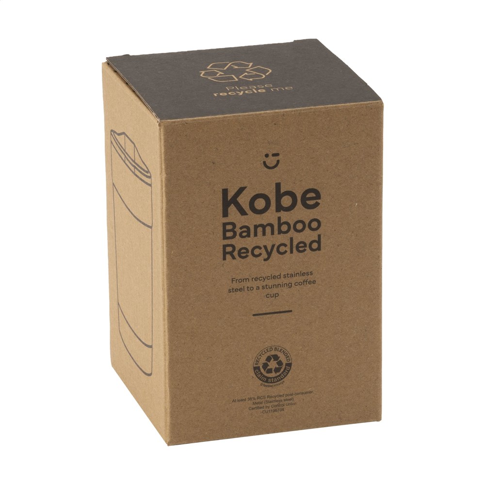 Kobe Bamboo RCS Recycled Steel 350 ml koffiebeker