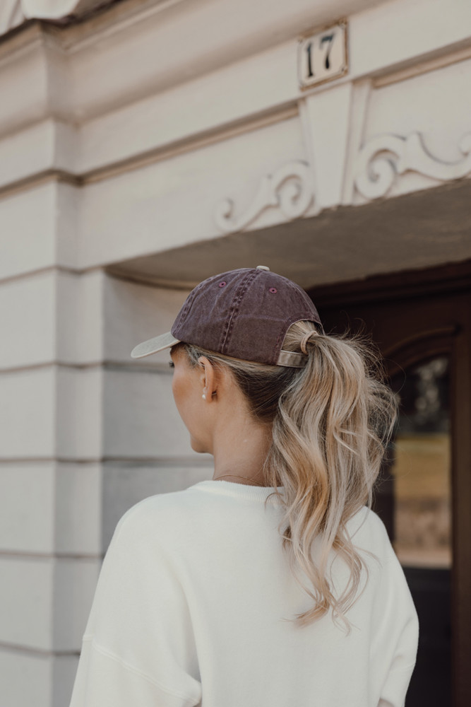 BEAU AWARE™ Washed 6 panel 270gsm cotton twill two tone cap