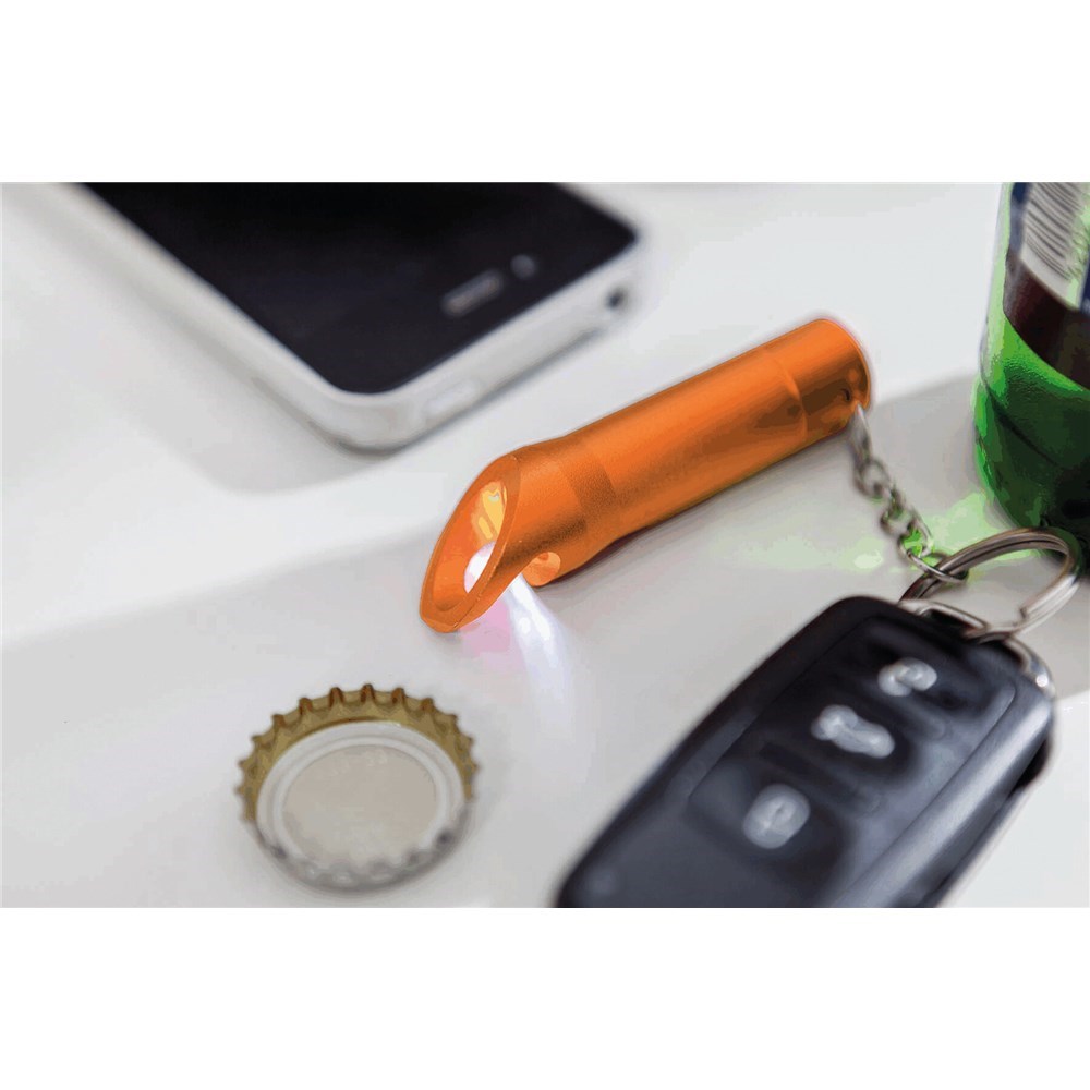 Aluminium LED-zaklamp/ flesopener TASK